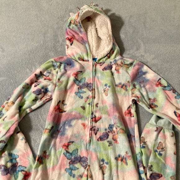 Sleep On It Pajamas Sleep On It Butterfly Hooded Onesie Pajamas